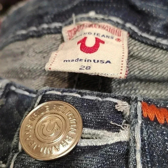 TRUE RELIGION JOEY SUPER T SIZE 28 BELL BOTTOM - Picture 4 of 4